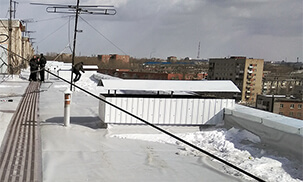 Проведена реконструкция кровли жилого дома в Омске с применением гидроизоляции PLASTFOIL®
