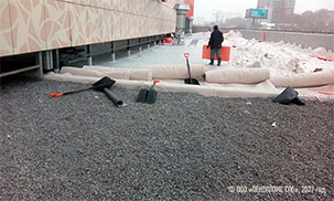 Строительство кровли торгово-развлекательного центра в Новосибирске ведется с использованием гидроизоляции PLASTFOIL®