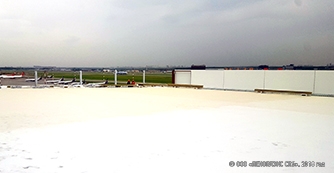 PLASTFOIL® was applied during the construction of a new airplane shed in Sheremetyevo